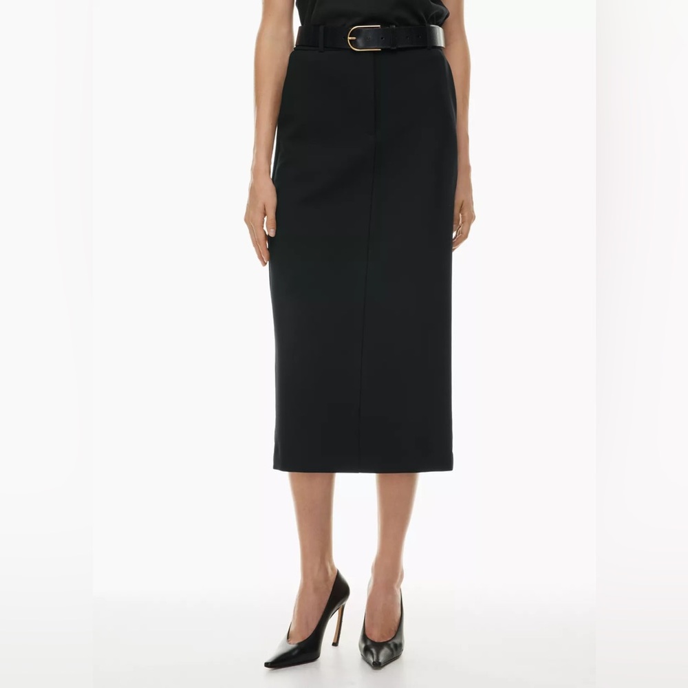 Aritzia Black Midi Pencil Skirt
